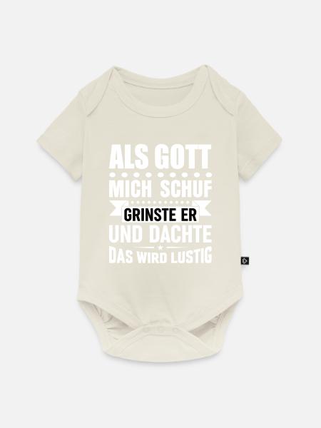 Lustige Sprüche - Baby Premium Kurzarmbody - Naturweiß