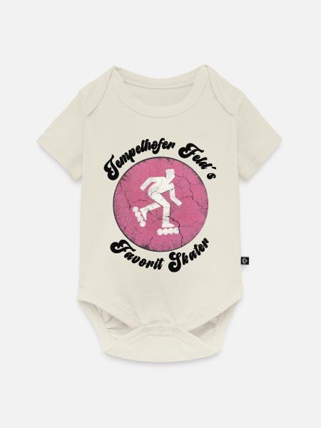 Tempelhofer Feld Skater Rollschuh - Baby Premium Kurzarmbody - Naturweiß