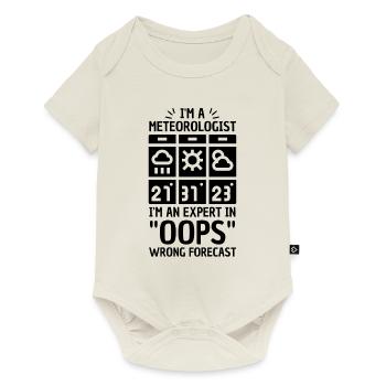 Meteorology pun for meteorologist - Baby Premium short-sleeve bodysuit - off white - Front