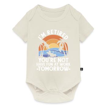 Pensioner Pension Funny - Baby Premium short-sleeve bodysuit - off white - Front