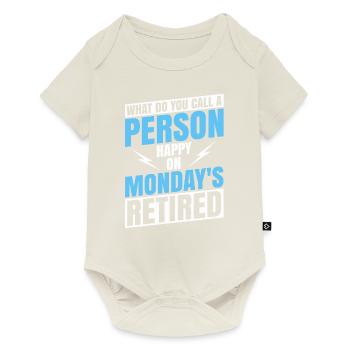 Pensioner Pension Funny - Baby Premium short-sleeve bodysuit - off white - Front