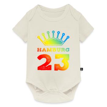 Hambourg 23 Maillot 2023 - Body à manches courtes Premium Bébé - blanc cassé - Devant