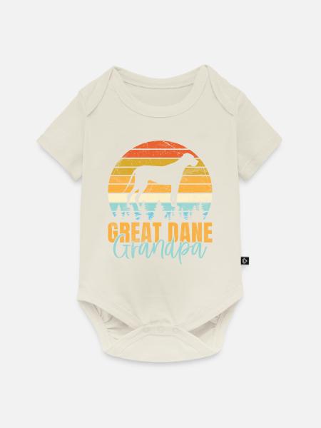 Great Dane Gifts - Baby Premium Kurzarmbody - Naturweiß