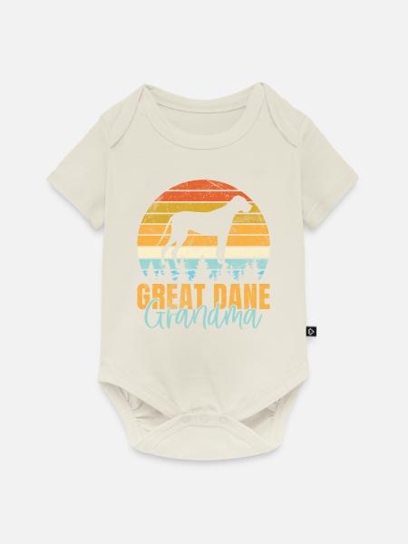 Great Dane Gifts - Baby Premium Kurzarmbody - Naturweiß