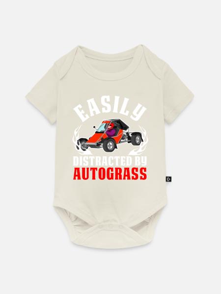 Retro - Baby Premium Kurzarmbody - Naturweiß