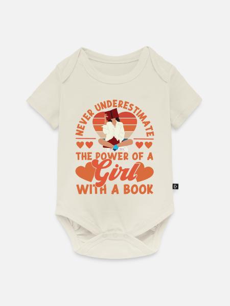 Feminist Retro Never Underestimate - Baby Premium Kurzarmbody - Naturweiß