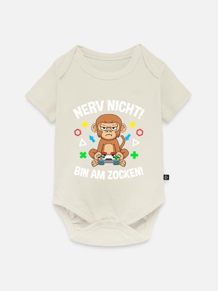 Controller Videospiel Zocker Gamer Computerspiel - Baby Premium Kurzarmbody - Naturweiß