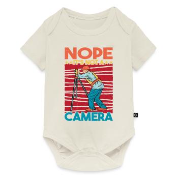 Non, ce n’est pas un appareil photo - Body à manches courtes Premium Bébé - blanc cassé - Devant