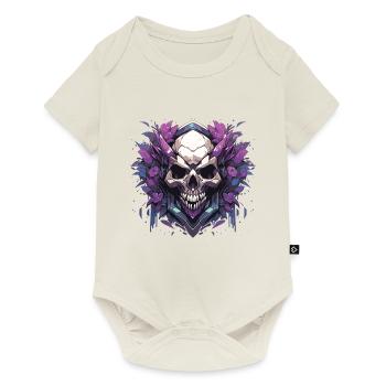 Totenkopf - Baby Premium Kurzarmbody - Naturweiß - Vorne