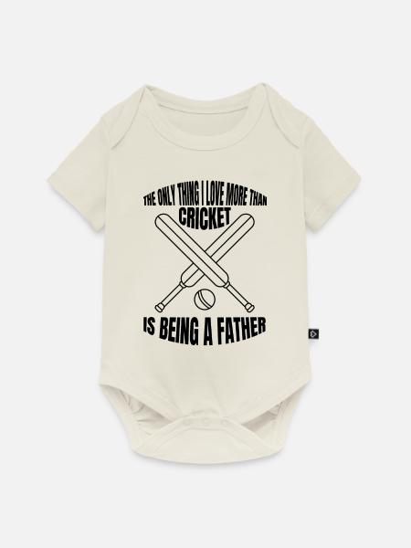 Kricket Cricket Kricketmannschaft Kricketteam - Baby Premium Kurzarmbody - Naturweiß