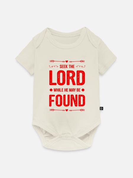 gott bibel spruch - Baby Premium Kurzarmbody - Naturweiß