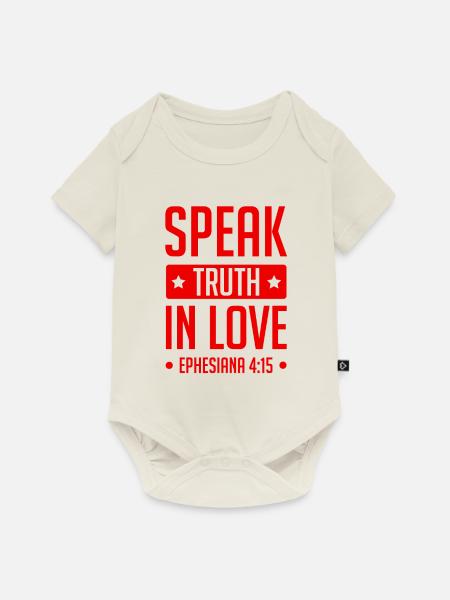 liebe gott bibel - Baby Premium Kurzarmbody - Naturweiß