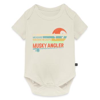Nous mesurons le succès dans les lancers et non dans les captures - Mussky - Body à manches courtes Premium Bébé - blanc cassé - Devant