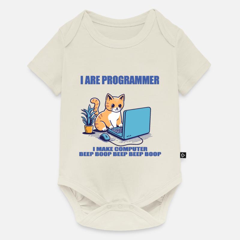 Ich bin Programmierer - Baby Premium Kurzarmbody - Naturweiß