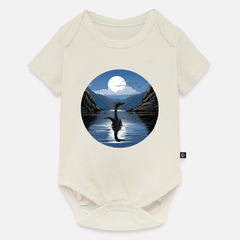 Loch Ness - Body à manches courtes Premium Bébé - blanc cassé