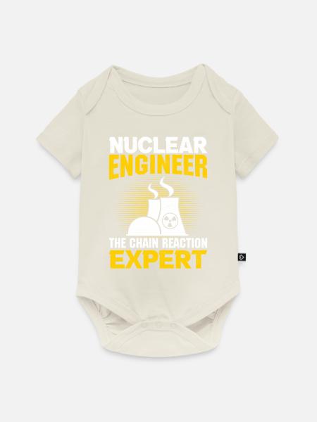 Kernkraftwerk - Baby Premium Kurzarmbody - Naturweiß
