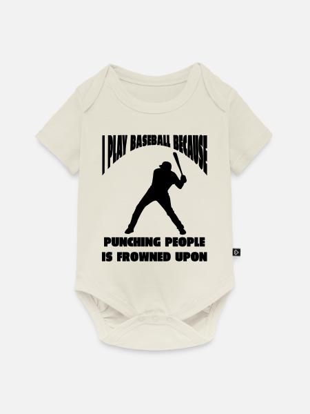 Baseballer Baseball Baseballteam Baseballspieler - Baby Premium Kurzarmbody - Naturweiß