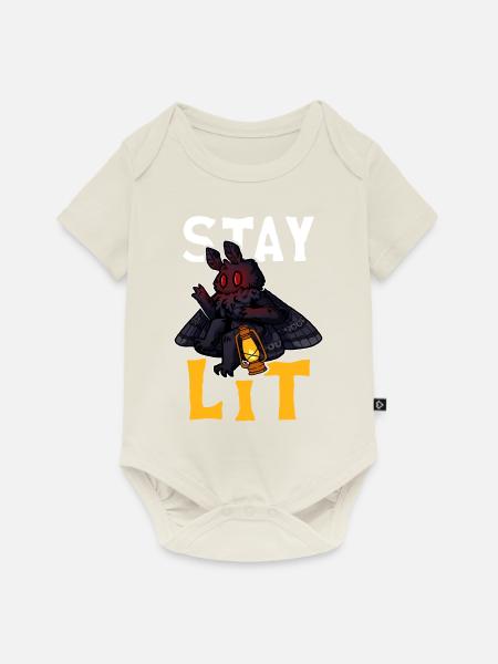 Mothman Kryptide Kryptozoologie - Baby Premium Kurzarmbody - Naturweiß