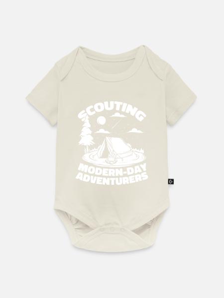 Pfadfinder - Baby Premium Kurzarmbody - Naturweiß