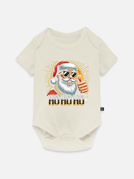 Ho Ho Ho - Baby Premium Kurzarmbody - Naturweiß