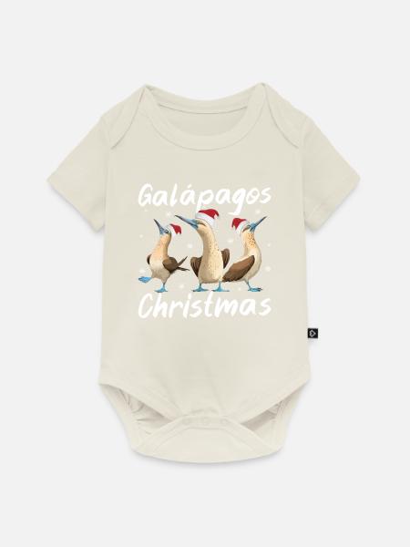 Galapagos Christmas - Baby Premium Kurzarmbody - Naturweiß