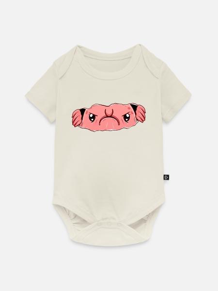 Blobfisch Blob-Hände - Baby Premium Kurzarmbody - Naturweiß