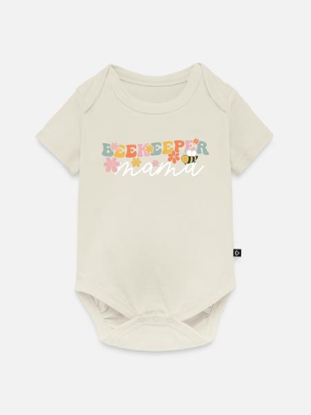 Groovy Imkerei Mama - Baby Premium Kurzarmbody - Naturweiß