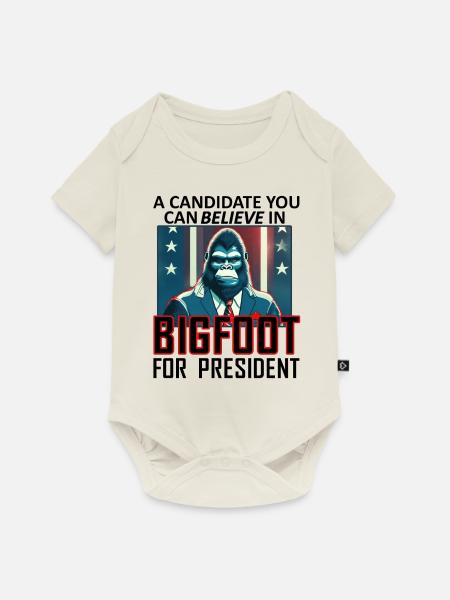 Bigfoot für den Präsidenten - Baby Premium Kurzarmbody - Naturweiß