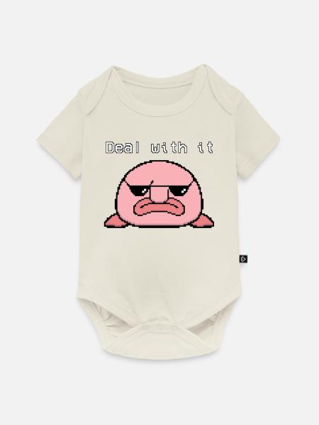 Blobfisch-Pixel - Baby Premium Kurzarmbody - Naturweiß