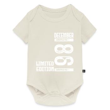 Cadeau Anniversaire Décembre 1981. Decembre 1981. - Body à manches courtes Premium Bébé - blanc cassé - Devant