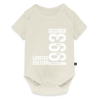 Cadeau Anniversaire Décembre 1993. Decembre 1993. - Body à manches courtes Premium Bébé - blanc cassé - Devant