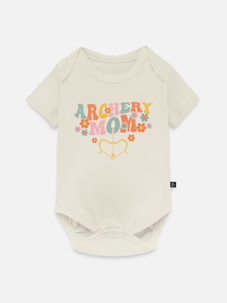 Groovy Bogenschützin - Baby Premium Kurzarmbody - Naturweiß