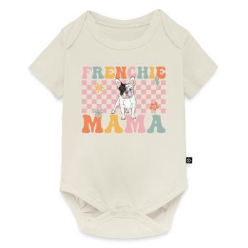 Groovy French Bulldog Mom Bulldogliebh - Baby Premium short-sleeve bodysuit - off white - Front