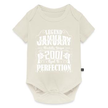 January 2001. January 2001 Birthday Gift. - Baby Premium short-sleeve bodysuit - off white - Front