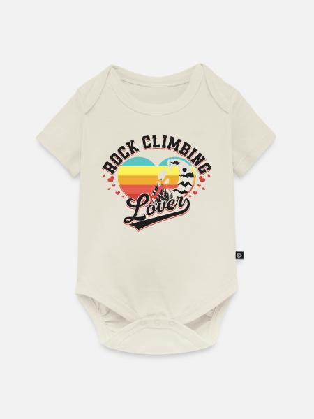 Liebhaber des Kletterns - Baby Premium Kurzarmbody - Naturweiß