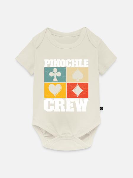 Binokel Pinochle - Baby Premium Kurzarmbody - Naturweiß