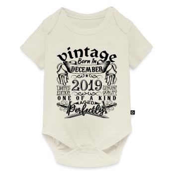Birthday 2019 December 2019 born in December - Baby Premium short-sleeve bodysuit - off white - Front