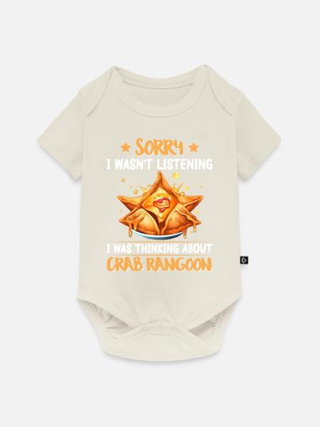 Lustiges chinesisches Essen - Baby Premium Kurzarmbody - Naturweiß