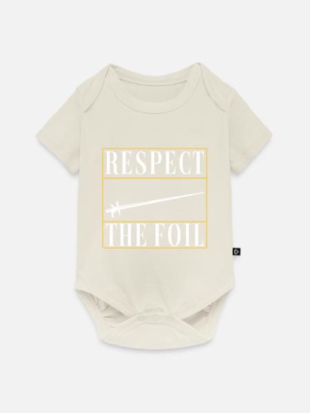 Fechten Fechtsport - Baby Premium Kurzarmbody - Naturweiß