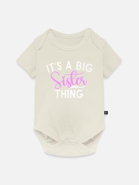 Sister Gifts - Baby Premium Kurzarmbody - Naturweiß