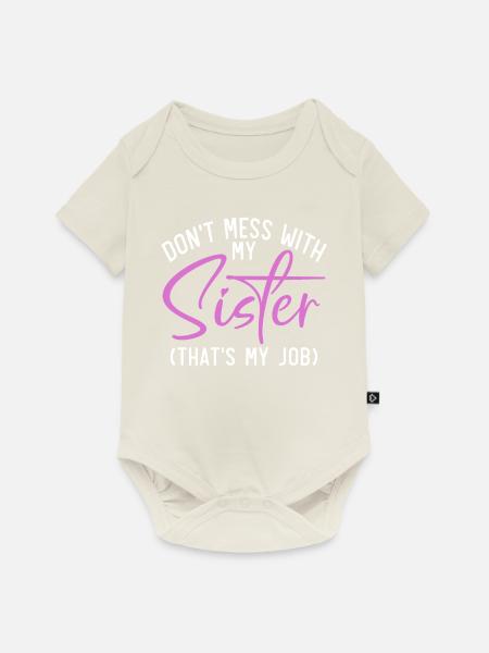 Sister Gifts - Baby Premium Kurzarmbody - Naturweiß