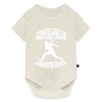 Tennisspieler Tennis Tennisverein Tennisliebhaber - Baby Premium Kurzarmbody - Naturweiß - Vorne