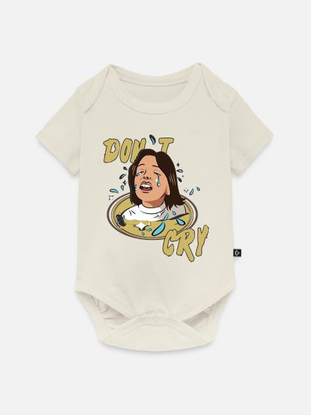 Weinen - Baby Premium Kurzarmbody - Naturweiß