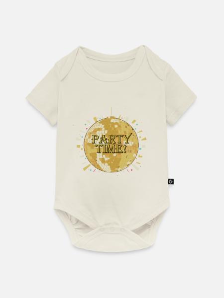 DISKOTHEK - Baby Premium Kurzarmbody - Naturweiß