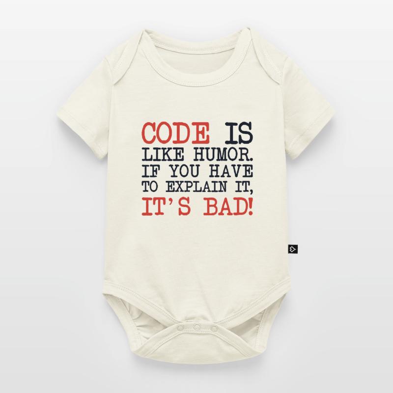 Code Explanation Developer Software Developer Baby Premium short-sleeve bodysuit