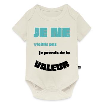 Men's, Women's, Humorous, Humorous T-Shirt Gift - Baby Premium short-sleeve bodysuit - off white - Front