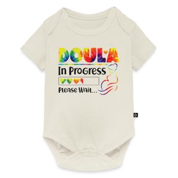 Doula Travailleuse à la naissance Doula étudiante - Body à manches courtes Premium Bébé - blanc cassé - Devant