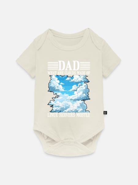 What Are Clouds Made Of, Linux Servers Mostly 26 - Baby Premium Kurzarmbody - Naturweiß