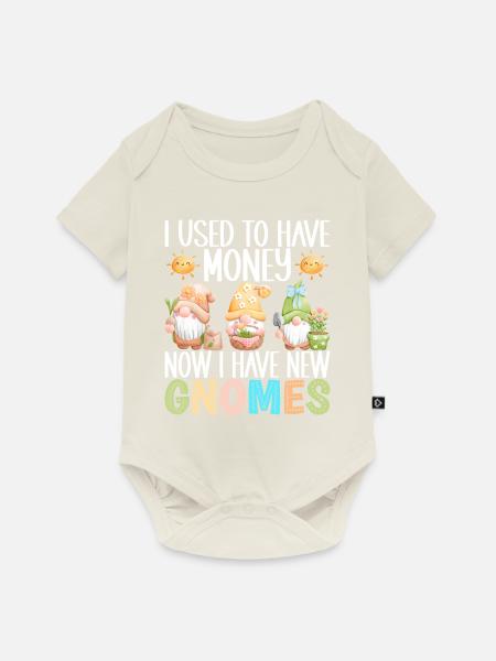 Gartenzwerge Gartenarbeit - Baby Premium Kurzarmbody - Naturweiß