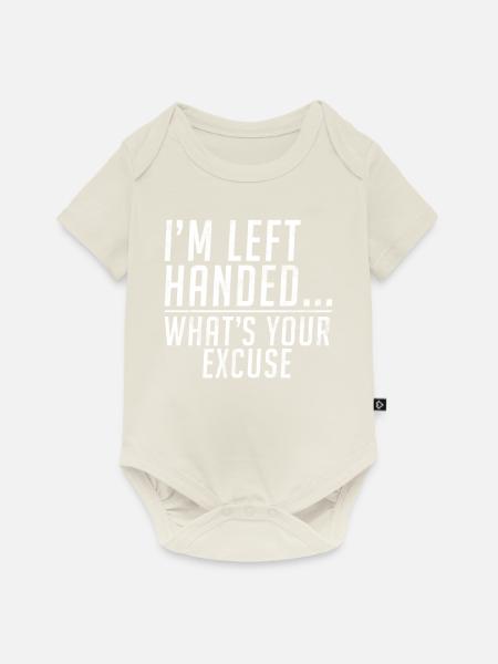 Left Handers Gifts - Baby Premium Kurzarmbody - Naturweiß
